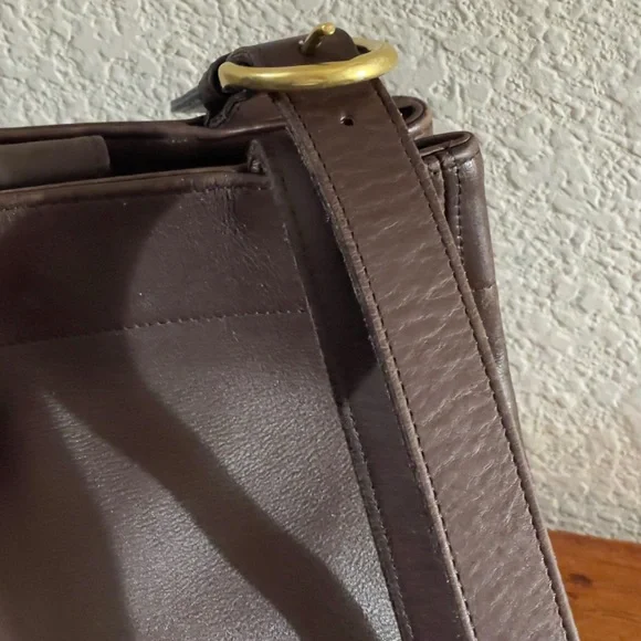 Coach Dark Brown Leather Handbag - Picture 3 of 10